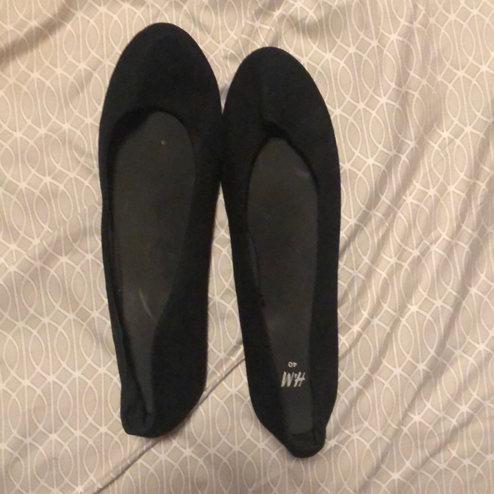 black h&m flats